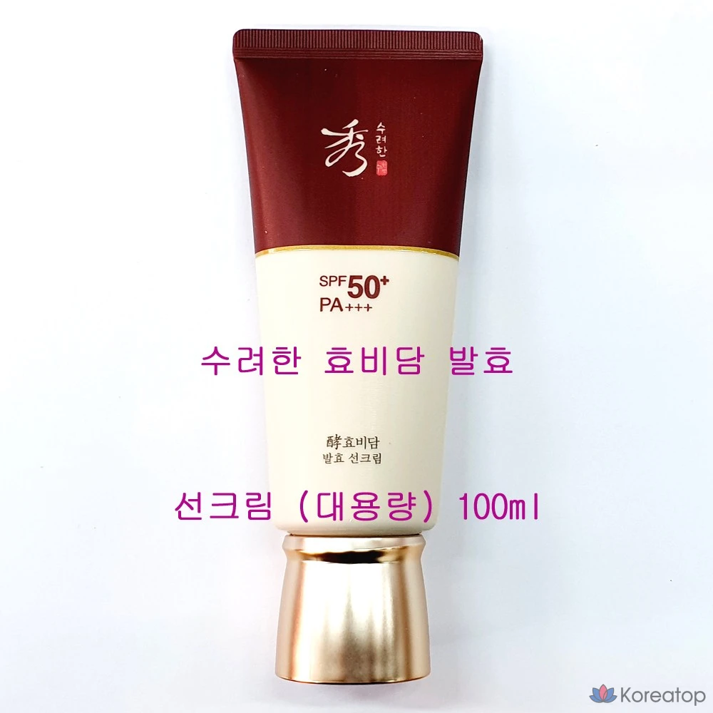 Ферментированный солнцезащитный крем Sooryehan Hyobidam, 100 мл, 1 шт.