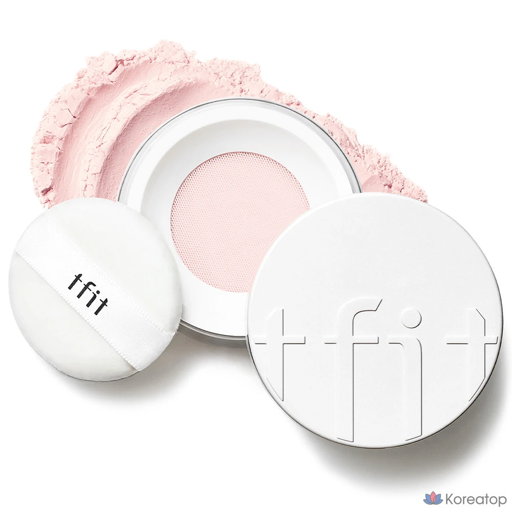 Полупрозрачная фиксирующая пудра Tipit 7 г, оттенок 05 «Нежно-розовый», 1 шт.