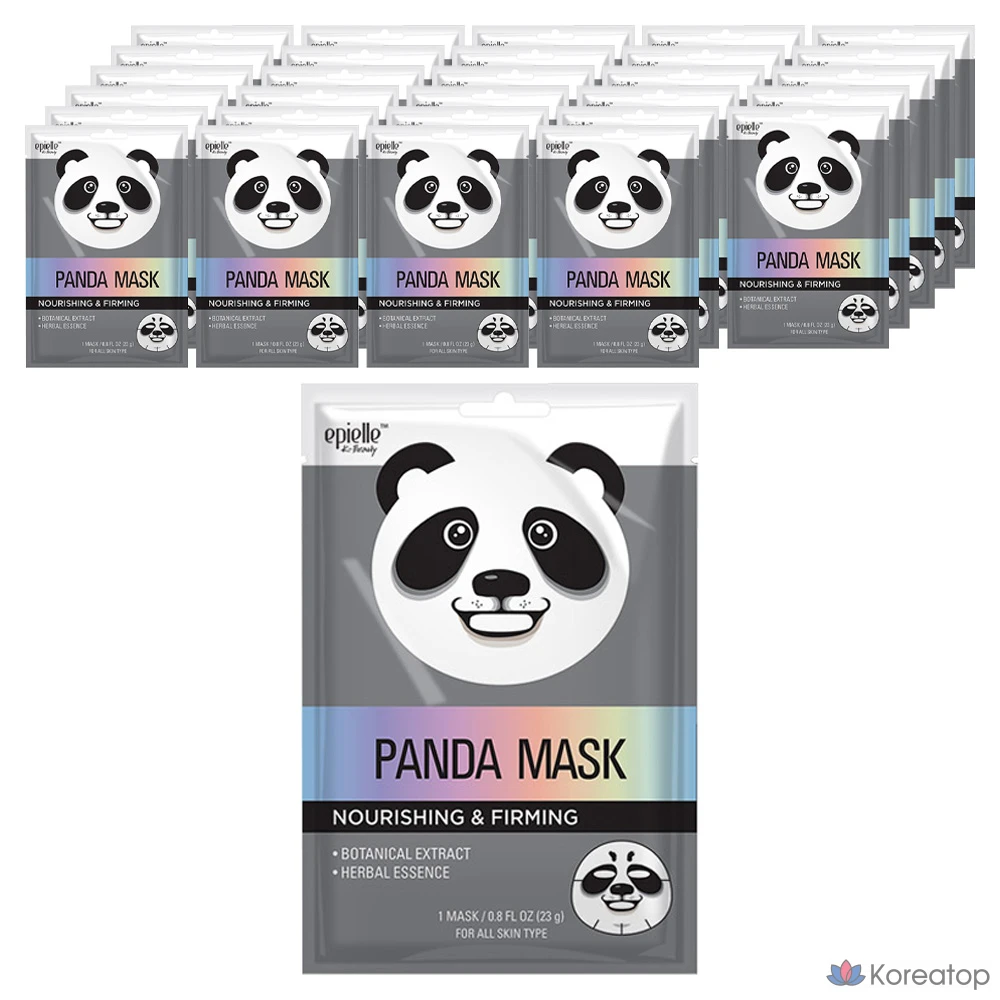 Набор масок с изображением панды Epielle, 1 упаковка, 36 листов.