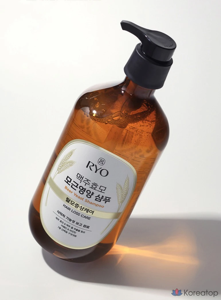 Питательный шампунь от выпадения волос Ryo с экстрактом пивных дрожжей, 980 мл, 1 шт., фото 5