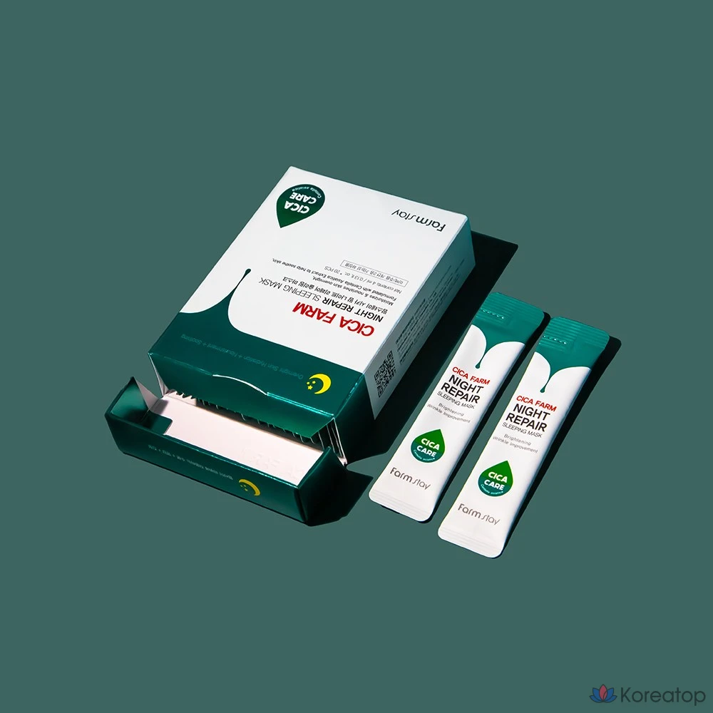 Ночная восстанавливающая маска для лица FarmStay Cica Palm Night Repair, 4 мл, 20 штук