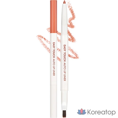 Карандаш для губ Tony Moly Easy Touch Auto Lip Liner, 0,2 г, оттенок 01 «Розовый бежевый», 1 шт.