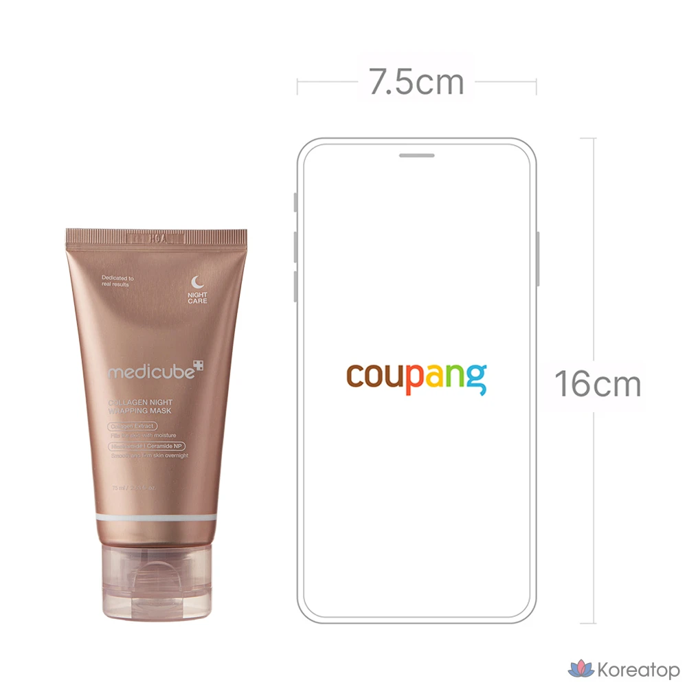 Ночная обертывающая маска Medicube Collagen Night Wrapping Mask, 75 мл, 3 шт., фото 6