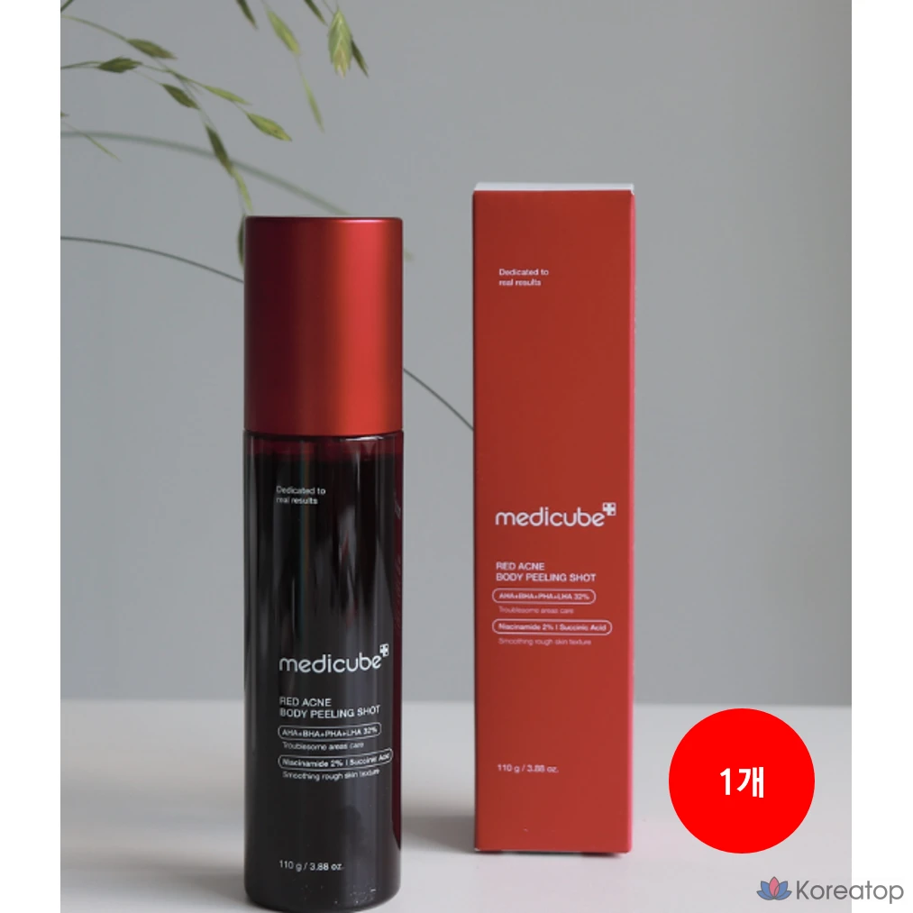 Пилинг для тела Medicube Red Acne Body Peeling Shot, 110 г, 110 мл, 1 шт.