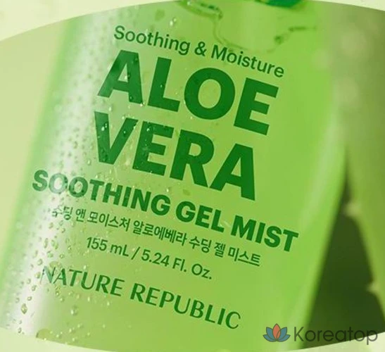 Успокаивающий гель-спрей Nature Republic с алоэ вера, 155 мл, 1 шт.