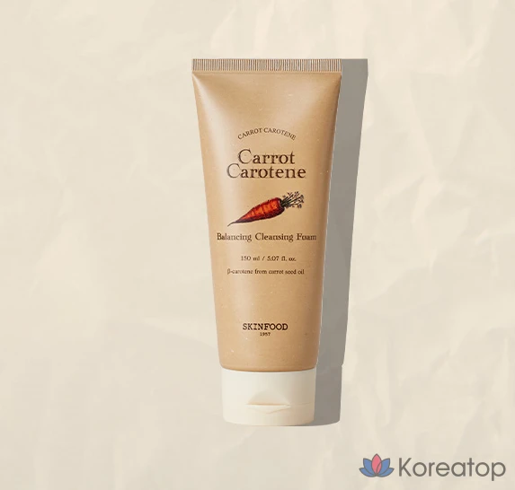Очищающая пенка для лица Skinfood с каротином и морковью, 150 мл, 1 шт.