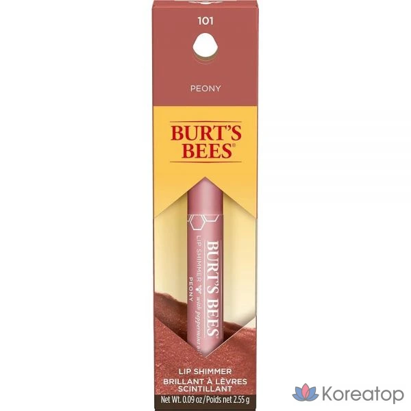 Блеск для губ Burt's Bees, 1 шт., цвет пион.