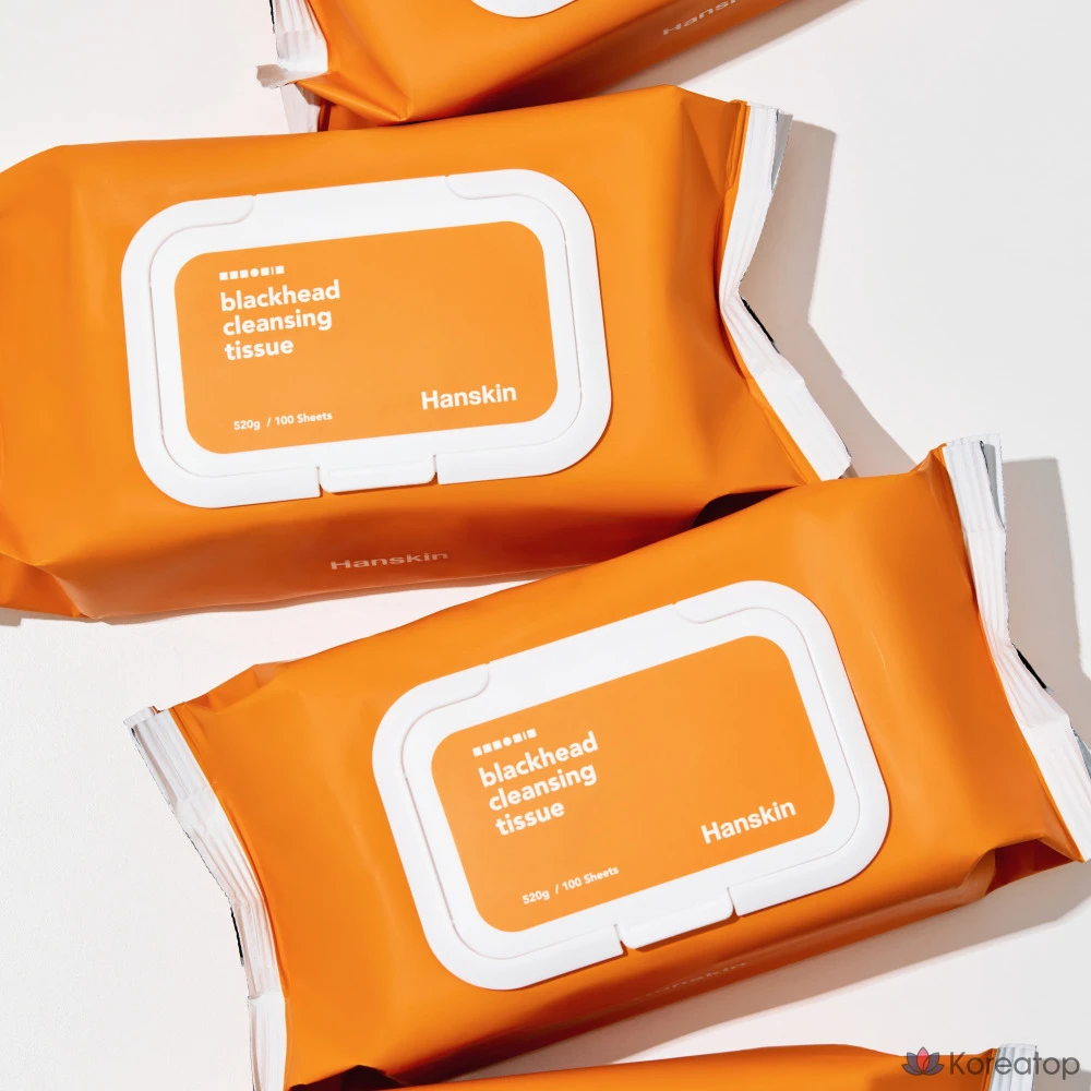 Салфетки для очищения от черных точек HANSKIN, 100 листов, 1 упаковка.