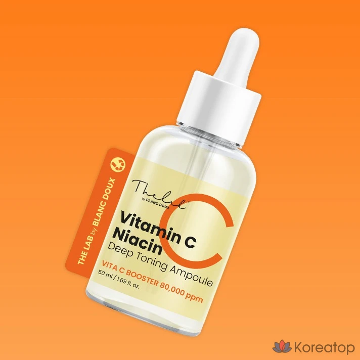 Отбеливающая ампула THE LAB by blanc doux с витамином С и ниацином для глубокого тонизирования кожи, 50 мл, 1 шт.