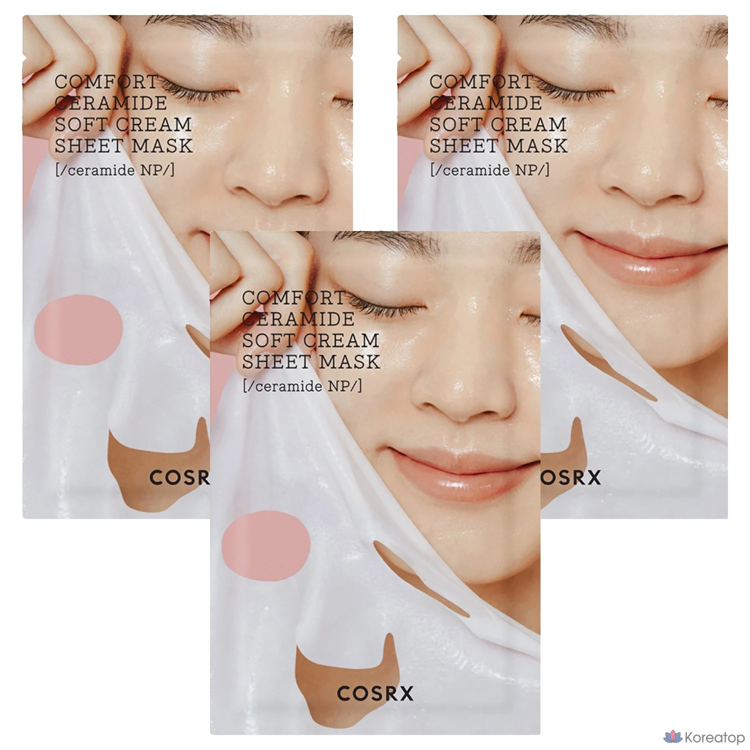 Тканевая маска-салфетка COSRX Balanced Comfort Ceramide Soft Cream, 26 мл, 1 упаковка, 3 упаковки