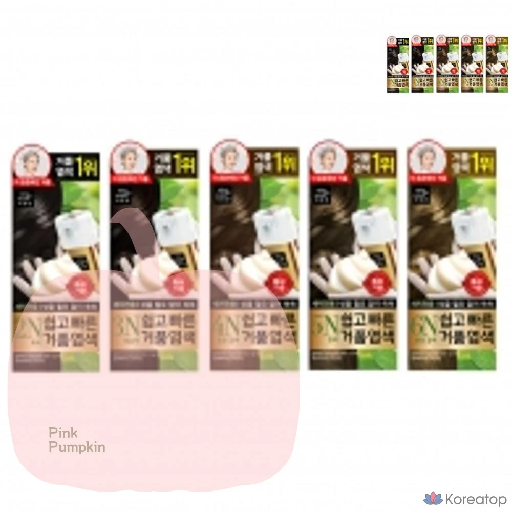 Краска для волос Heyji Mise en Scene Foam Gray Hair Dye, краска для закрашивания седых волос Mise en Scene Easy and Fast Foam Dye 4N Dark Brown, 40 г, 1 шт.