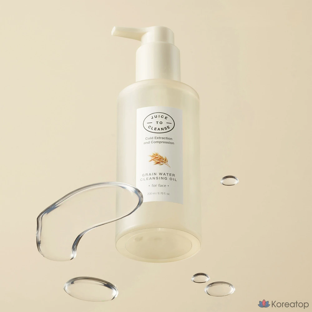 Очищающее масло для лица Juice To Cleanse Grain Water Cleansing Oil JCCL004, 200 мл, 1 шт.
