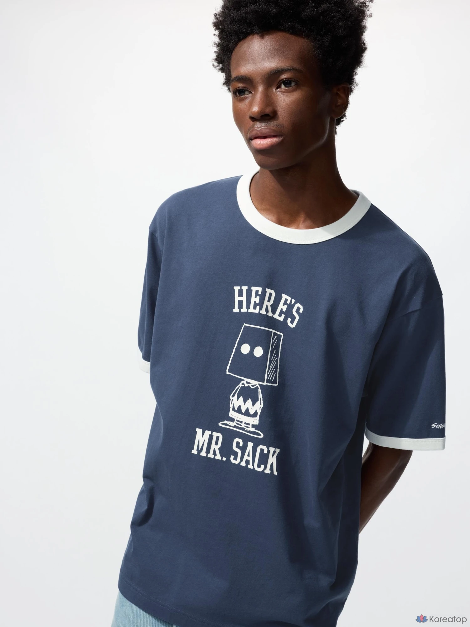 Футболка Uniqlo PEANUTS UT Graphic T B Ringer