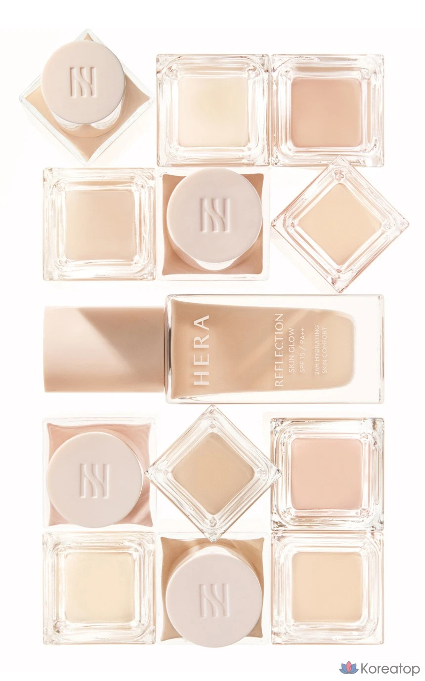 Тональный крем Hera Reflection Skin Glow Foundation, оттенок 23N1, 30 г, 1 шт., фото 4