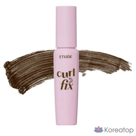 Тушь для ресниц Etude NEW Curl Fix, 8 г, коричневая, 1 шт.
