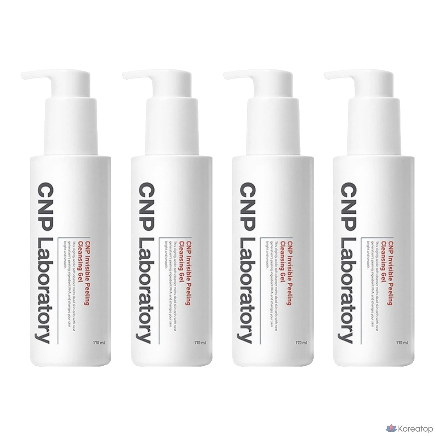 Очищающий пилинг-гель CNP Cha & Park Invisible Peeling Cleansing Gel, 170 мл, 1 упаковка, 4 штуки