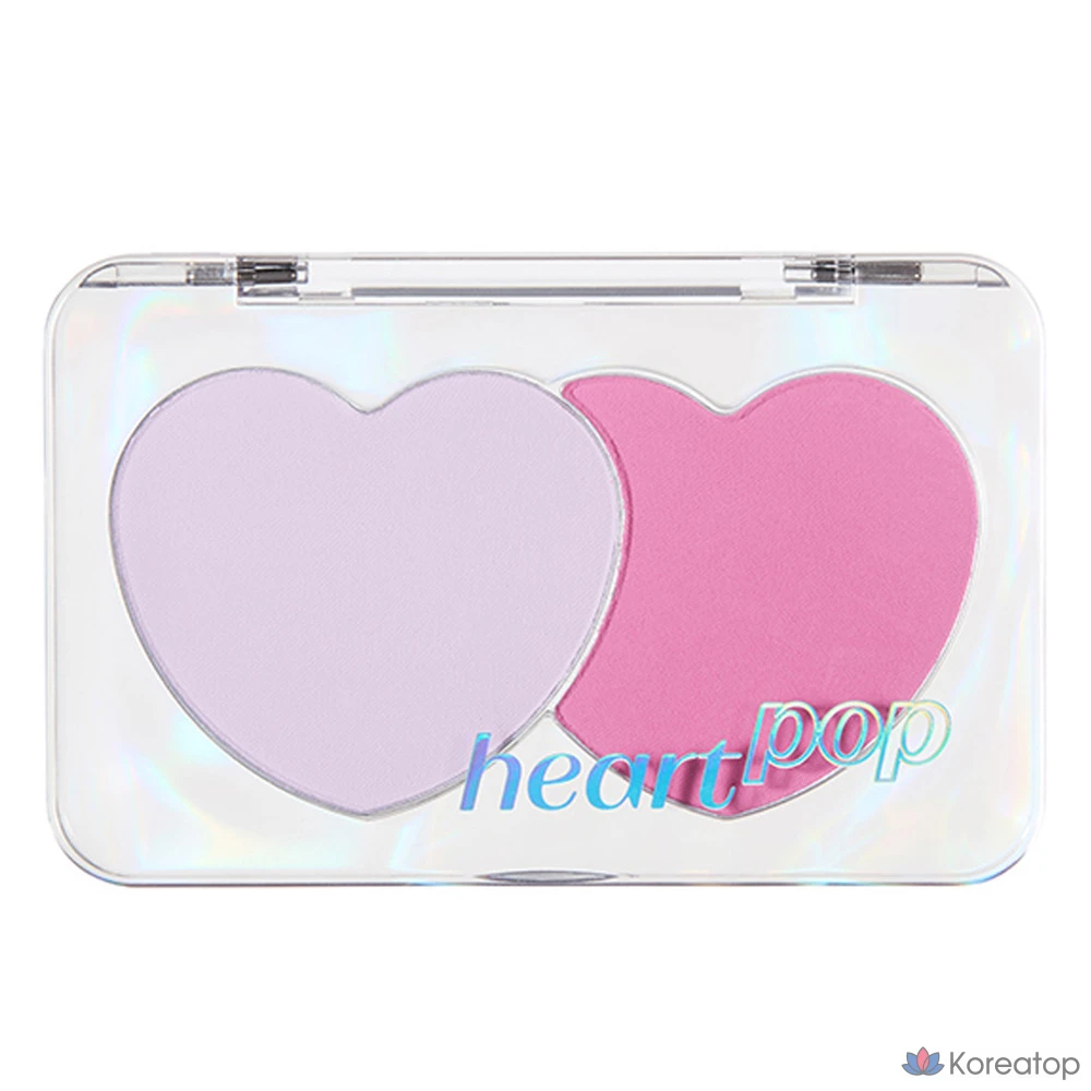 Румяна Etude House Heart Pop Duo Blusher 7.5g, оттенок Envy Pale Paleish Koi, 1 шт.