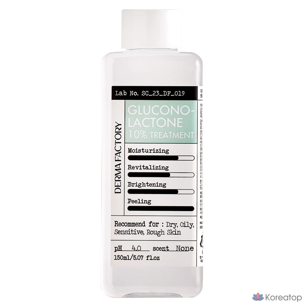 Derma Factory Глюконолактон PHHA 10% Средство для ухода, 150 мл, 1 шт.
