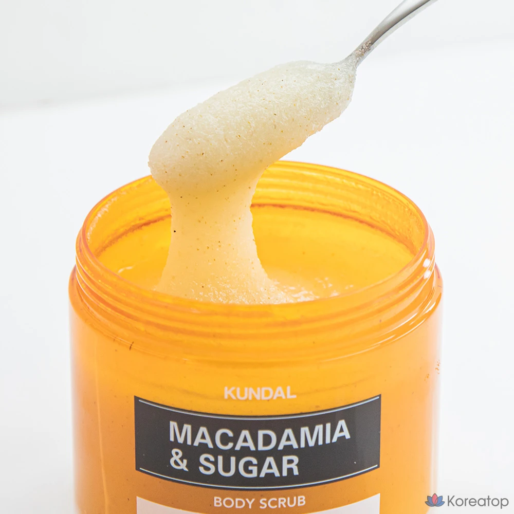 Скраб для тела Kundal с макадамией и сахаром, детская присыпка, 550 г, 1 упаковка
