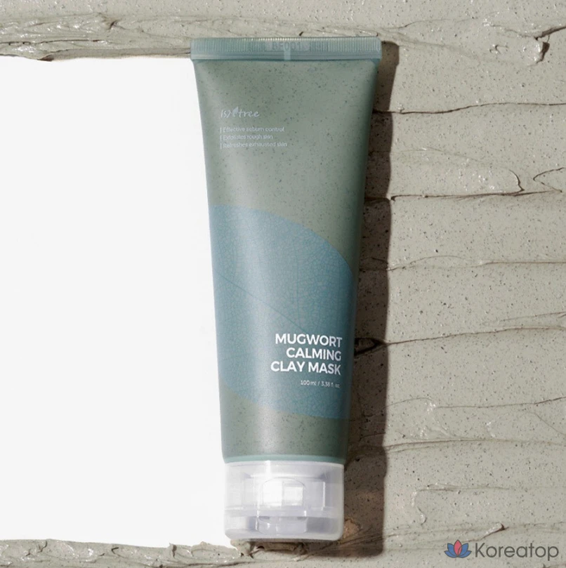 Глиняная маска IsNtree Mugwort Calming Clay Mask, 100 мл, 10 шт., фото 3