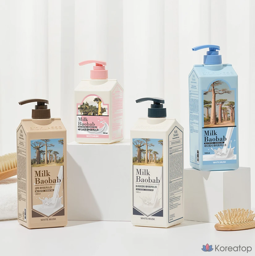 Шампунь Milk Baobab с ароматом белого мускуса, 1 л, 1 шт., фото 6