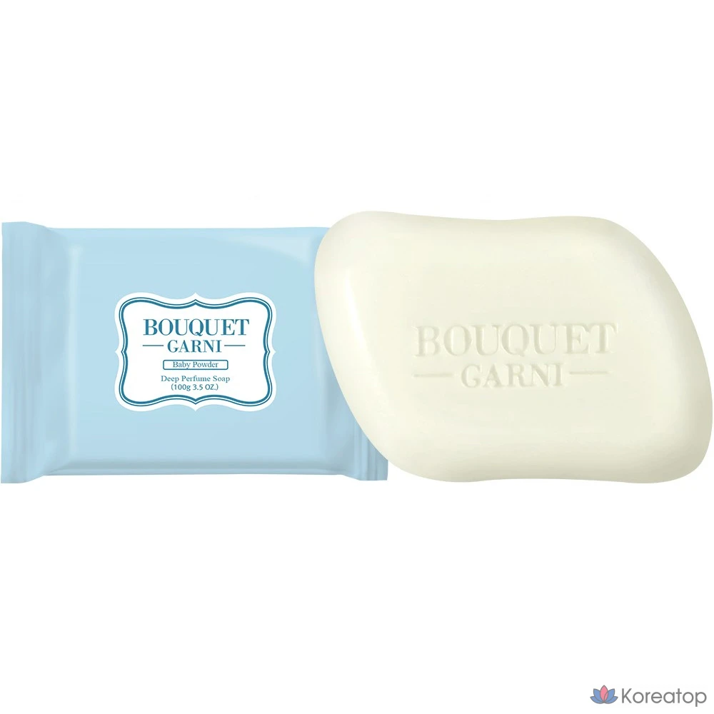 Парфюмерное мыло Bouquet garni с ароматом детской присыпки, 100 г, 1 упаковка.