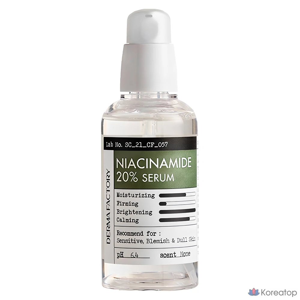Сыворотка Derma Factory с ниацинамидом 20%, 80 мл, 1 шт.