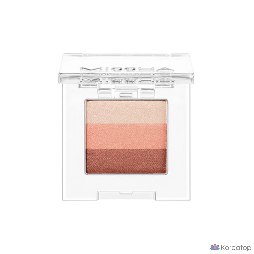 Тени для век Missha Triple Shadow 2 г, № 6, цвет марсала красный, 1 шт.