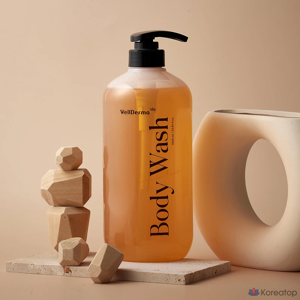 Гель для душа WellDerma с лимонным деревом, 1 л, 1 шт.