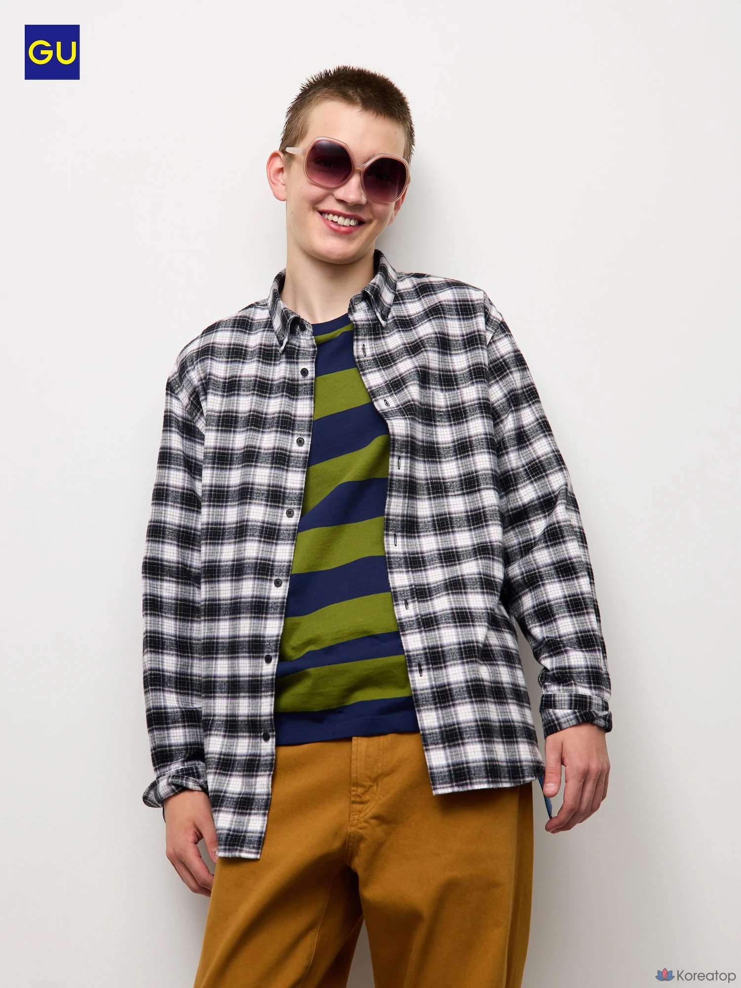 Рубашка Uniqlo Flannel Check Shirt B