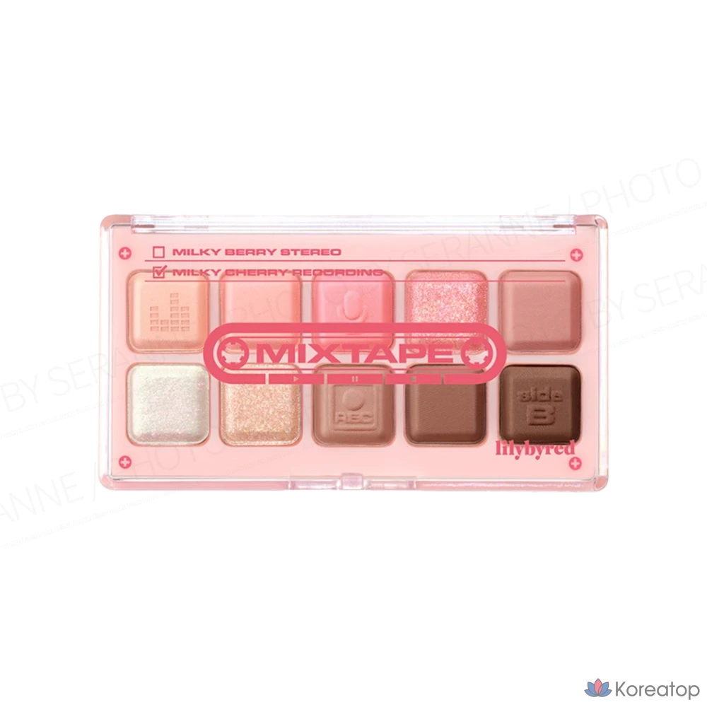 Палитра теней для век Lilybyred Mood Keyboard Shadow Palette, оттенок 10 Milky Cherry Recording, 1 шт.