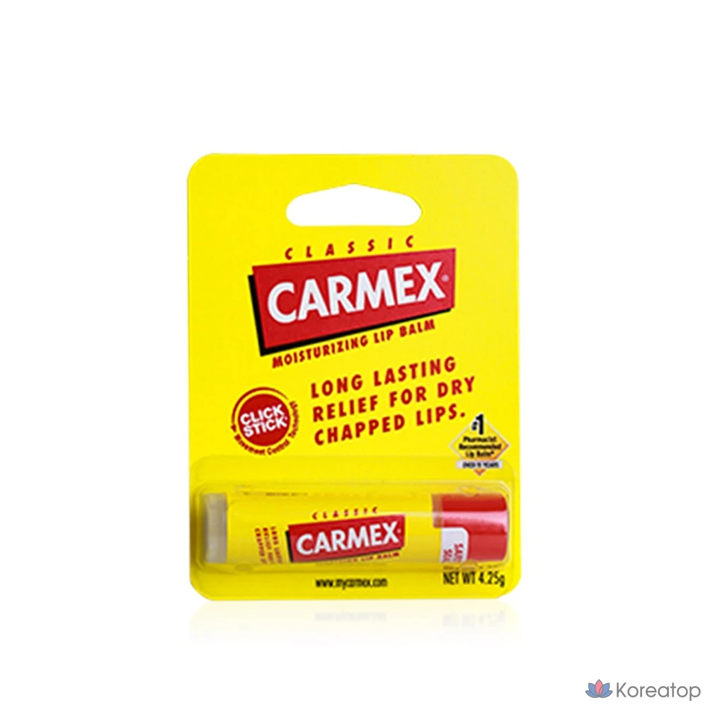 Увлажняющий бальзам для губ Carmex в стике, классический, 4,25 г, 1 шт.