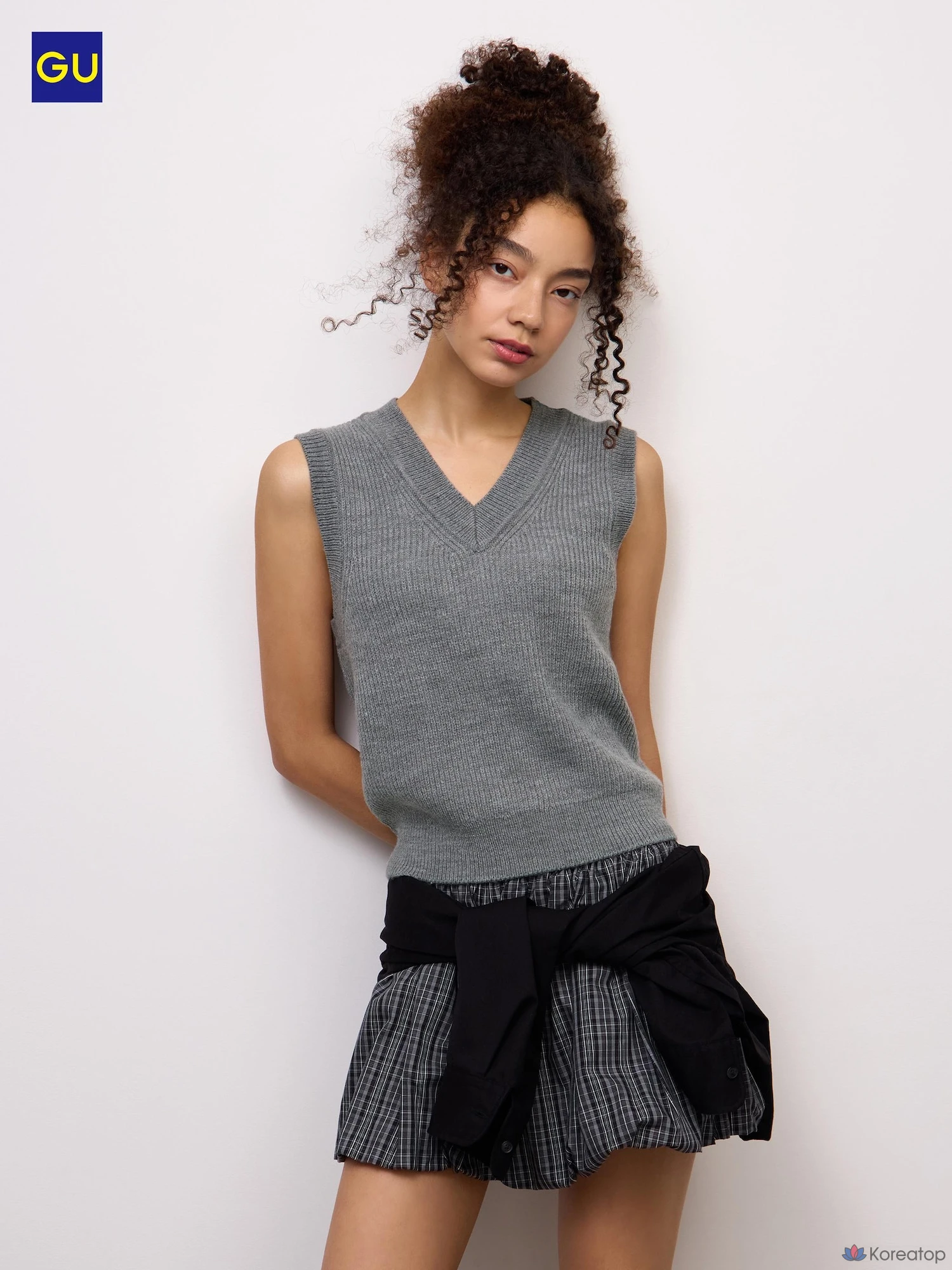 Вязаный жилет Uniqlo Rib Stitch Knit Vest
