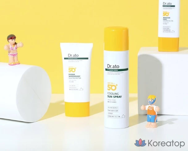 Водостойкий солнцезащитный крем Dr. Ato Derma SPF50+ PA++++, 1 шт., 80 мл, фото 7