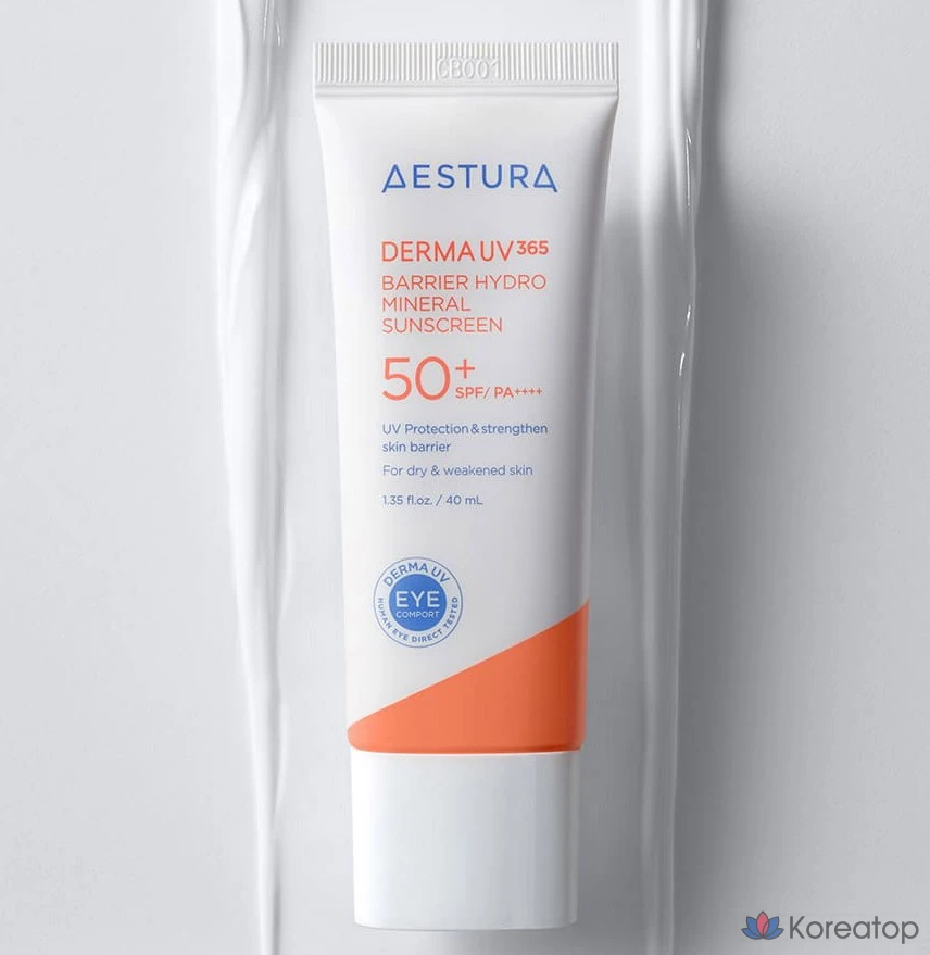 Estura Derma UV365 Barrier Moisture Mineral Sunscreen SPF50+ PA++++, 40 мл, 1 шт.