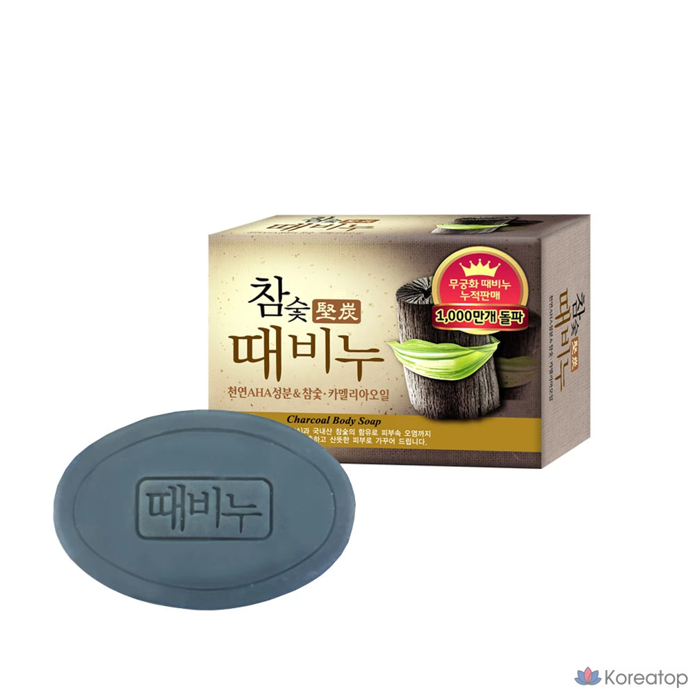 Мыло Mukunghwa с древесным углем, 100 г, 1 шт.