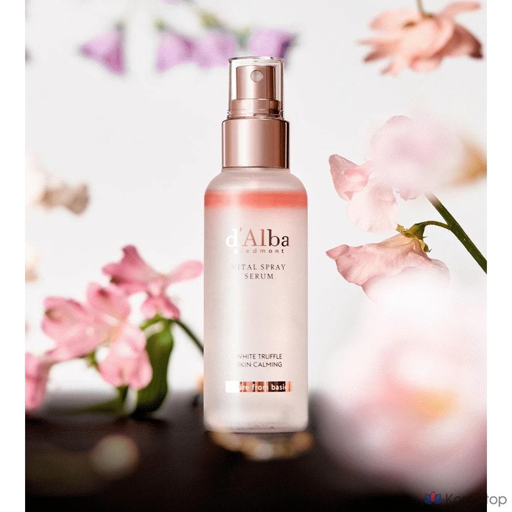 Набор из 2 спреев-сыворотки D'alba White Truffle Vital Spray Serum 100 мл и геля для умывания с мягкой кислотностью 15 мл, 1 шт.