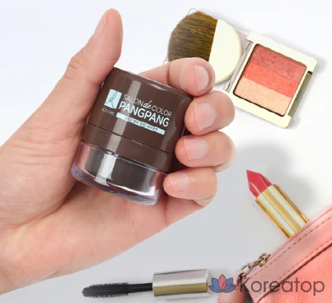 Подушечка для волос Elastine Salon de Color Pang Pang, темно-коричневая, 1 шт.