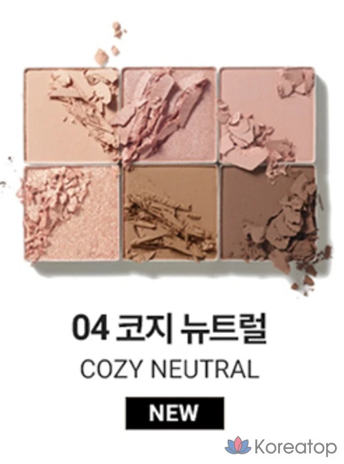 Палитра теней для век VDL Eyeshine Color Mode, 04 Cozy Neutral, 1 шт., фото 5