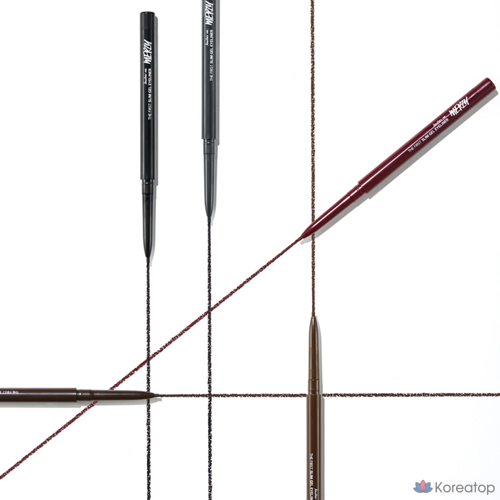 Гелевая подводка для глаз MERZY the First Slim Gel Eyeliner 0.05g, GS3 Bronze Opal, 1 шт., фото 9