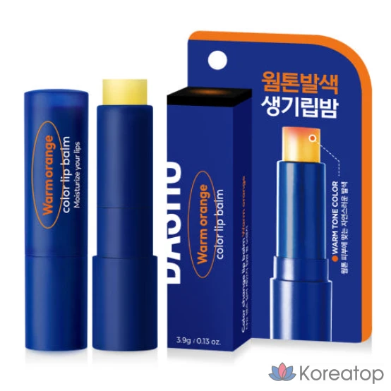 Бальзам для губ DASHU Men's Color Change Lip Balm, 4 г, теплый оранжевый, 1 шт.