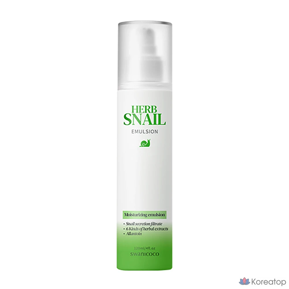 Набор для ухода Swanicoco Herb Snail Skin Toner + Emulsion Set, 3 шт., фото 3
