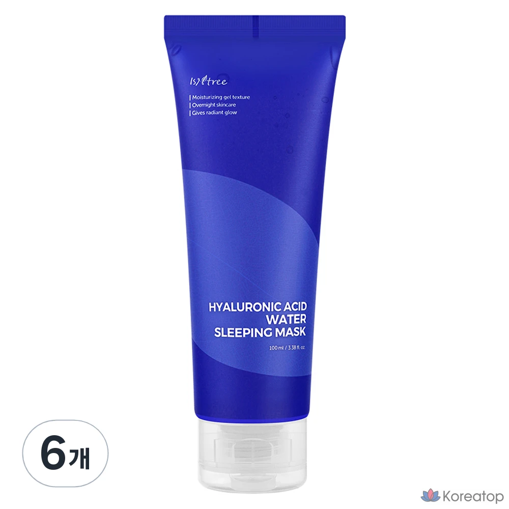 Ночная маска для лица Isntree с гиалуроновой кислотой и водой, 100 мл, 6 шт.