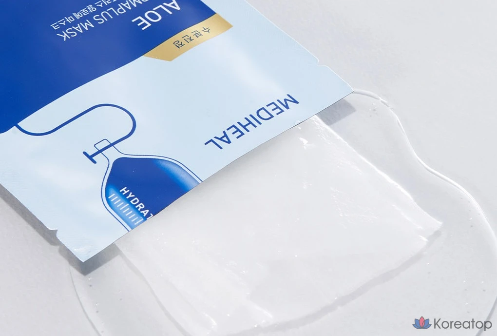Тканевая маска для лица MEDIHEAL Derma Plus Aloe Mask, 40 шт., фото 3
