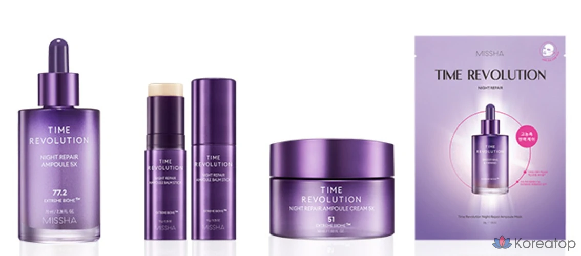 Крем-ампула Missha Time Revolution Night Repair, 5 шт., 50 мл, 1 шт.