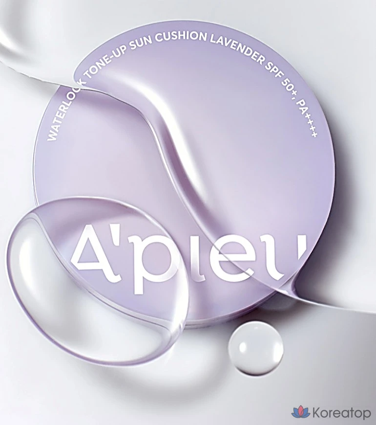 A'Pieu Water Lock Tone-Up Sun Cushion 15 г, лаванда, 1 шт.