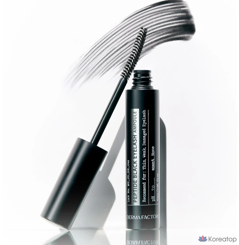 Питательная добавка для ресниц Derma Factory Peptide Black Eyelash Ampoule, 1 шт., 8,5 мл