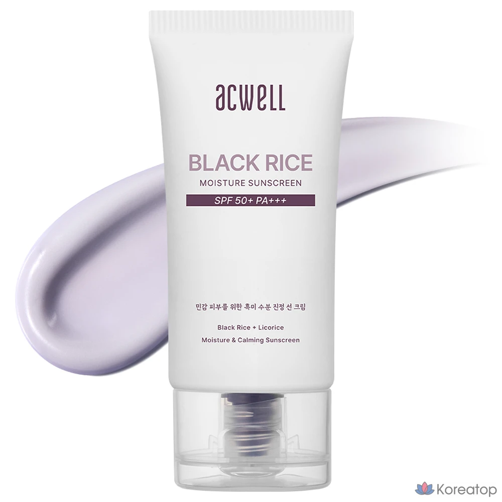 Увлажняющий солнцезащитный крем Acwell Black Rice SPF50+ PA+++, 50 мл, 1 шт.