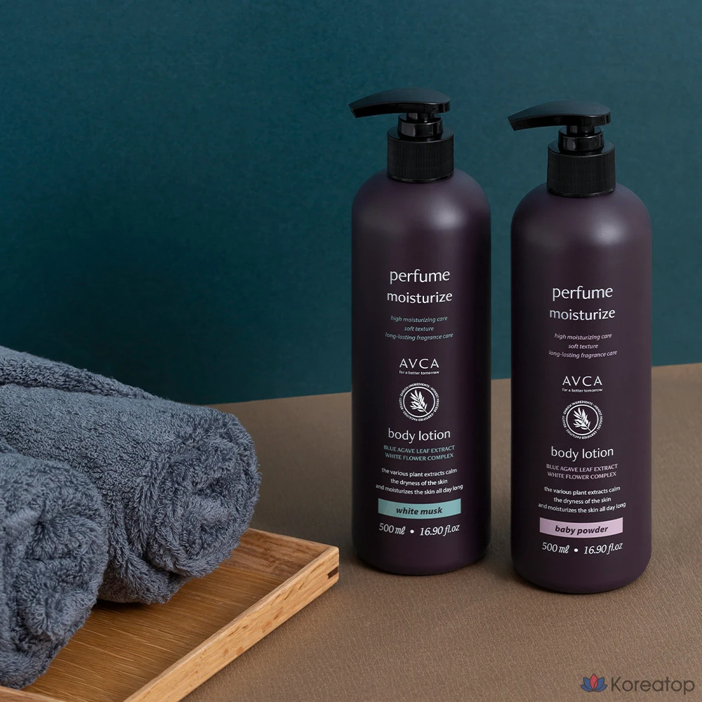 Лосьон для тела AVCA Perfume, аромат детской присыпки, 500 мл, 1 шт.