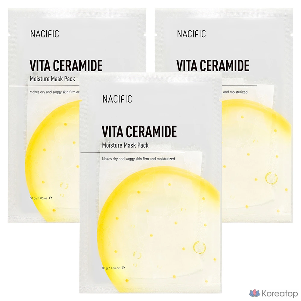 Набор увлажняющих масок Nesific Vita с керамидами, 1 упаковка, 3 упаковки.